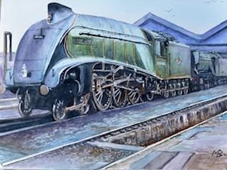 A4 Over the Ashpit, Watercolour Framed, H435mm x W525mm, £195