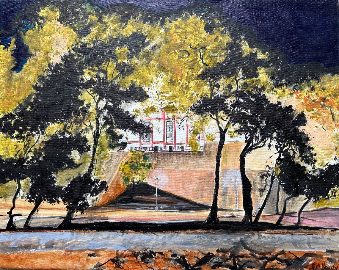 Bourtzi, Acrylic Canvas, H40cm x W50cm, £75