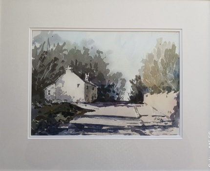 By Dukes Wood, Watercolour Framed, W52cm x H43cm, £85