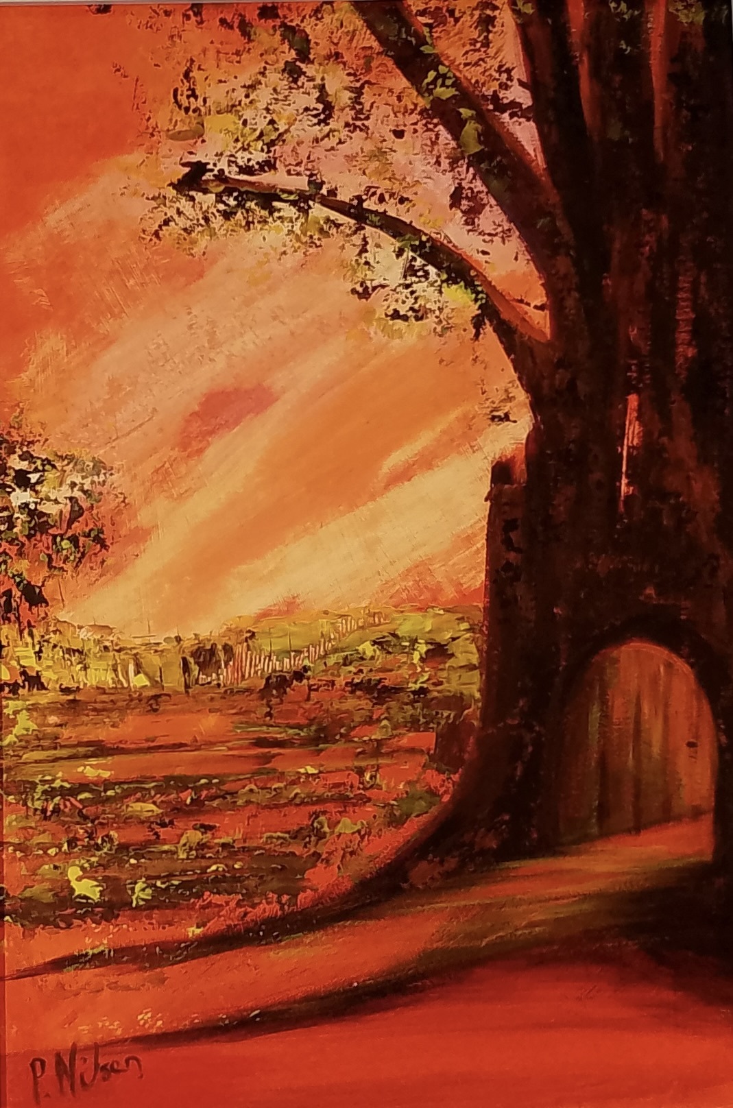 Hobbit House, Acrylic Framed, H68cm x W52cm, £80