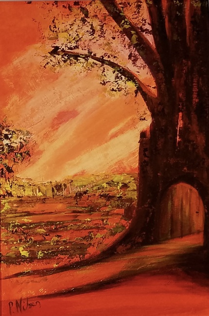 Hobbit House, Acrylic Framed, H68cm x W52cm, £80