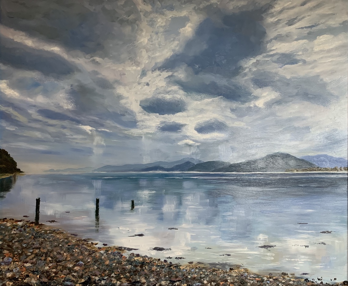 Loch Linnhe, Oil Framed, W69cm x H59cm, £295