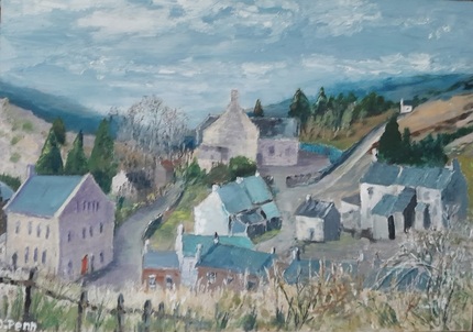 Nenthead, Acrylic on deep canvas, H51cm x W71cm, £150