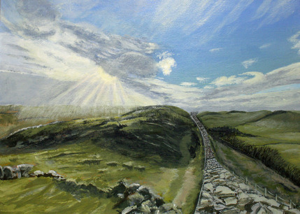 The Wall (Winter Afternoon), Acrylic Framed, W50cm x H40cm, £95