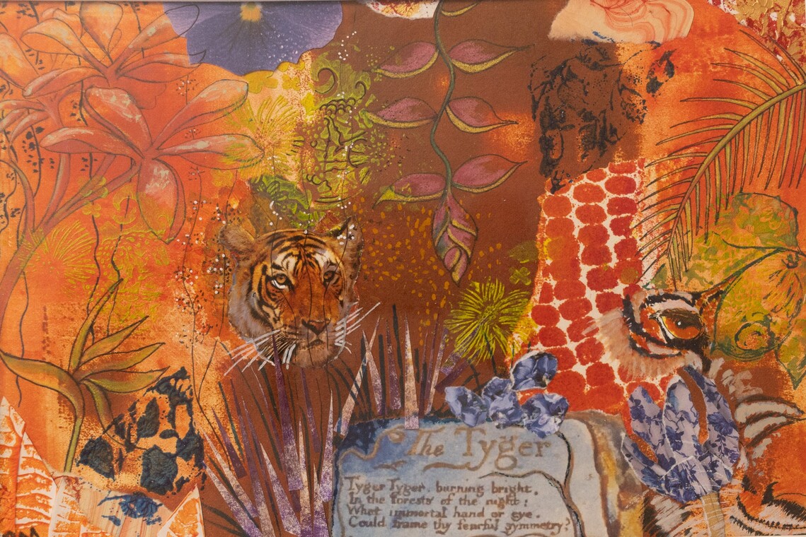 Tyger, Mixed Media, Framed, H355mm x W420mm, £55