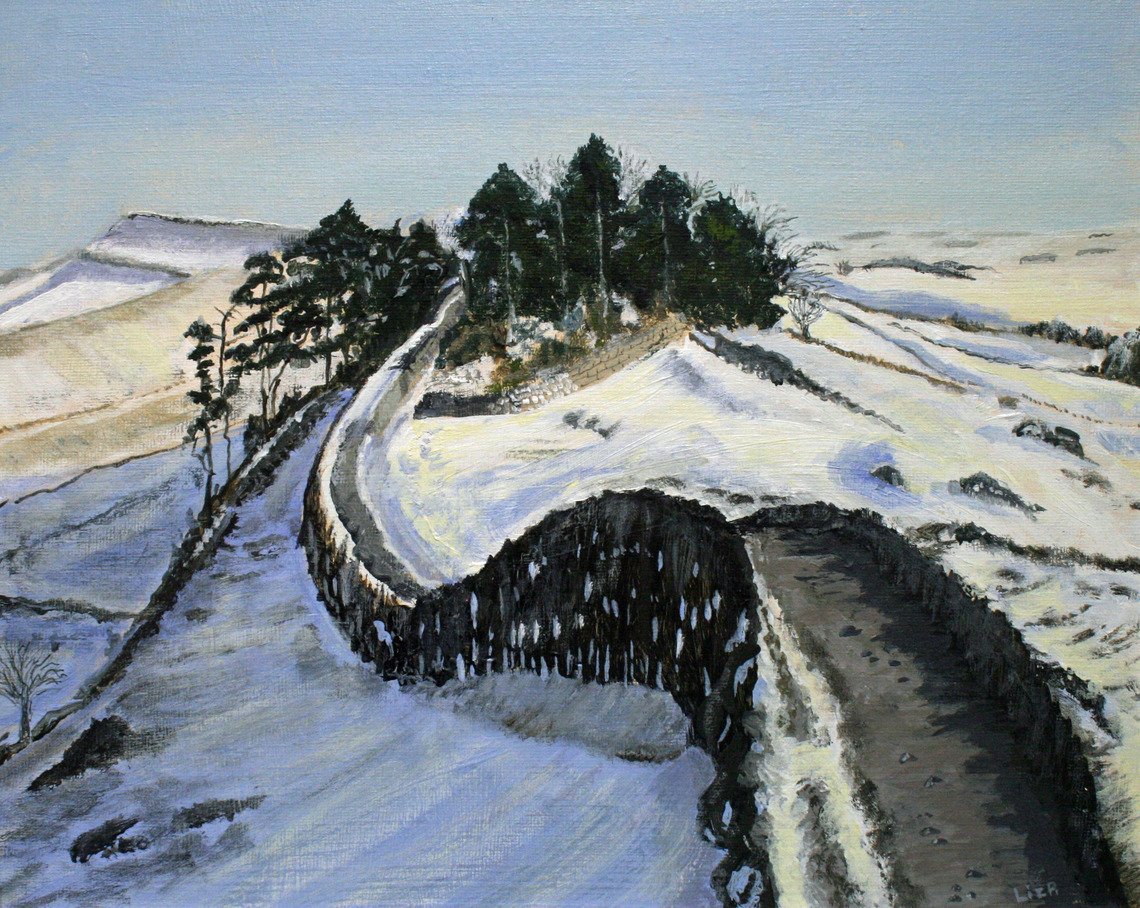 Wall in the Snow, Acrylic Framed, W39cm x H33cm, £85